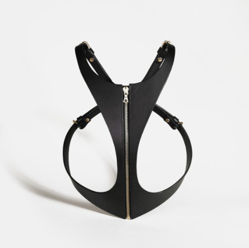 JACKET ZIP HARNESS | Black / Brass / XS