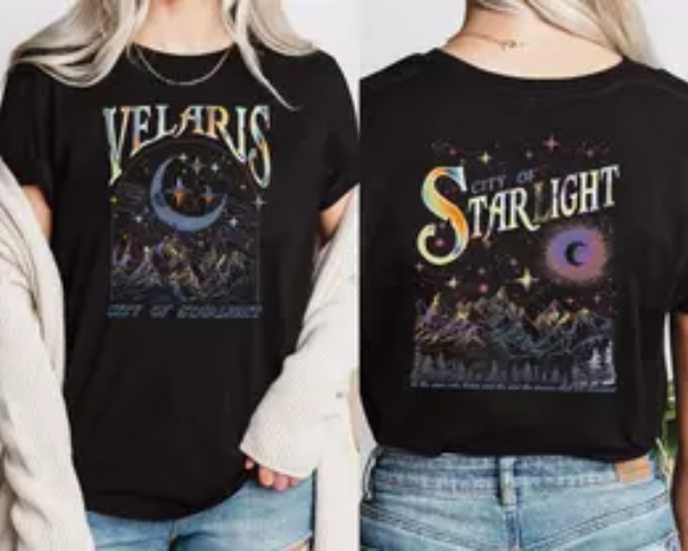 Velaris City Of Starlight ACOTAR Two-Sided Shirt