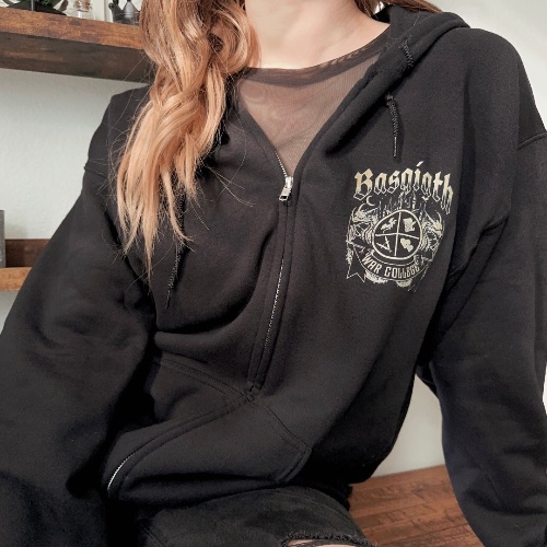 BASGIATH WAR COLLEGE ZIP HOODIE | FOURTH WING MERCH | 2XL