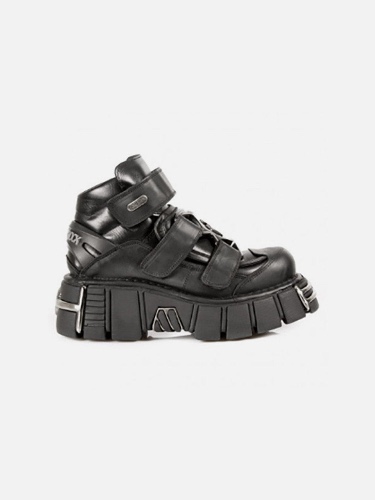 NEV Metal Platform Shoes | Black / 37