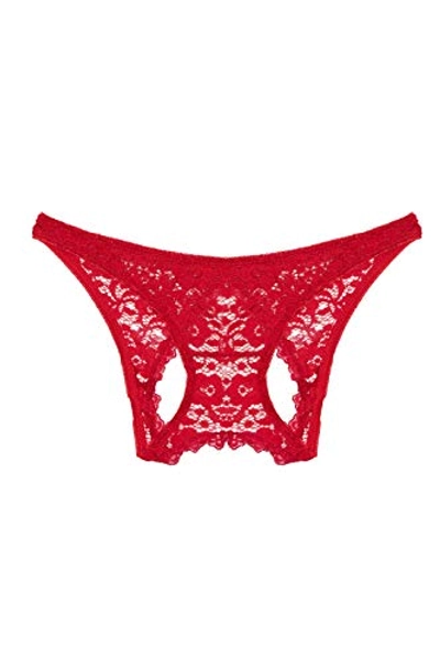Yandy Premium Exotic Soft Sheer Floral Lace One Size Open Back Crotch Women Panty Underwear