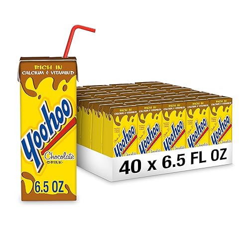 Yoo-hoo Chocolate Drink, 6.5 fl oz boxes, 10 count (Pack of 4) - Chocolate - 6.5 Fl Oz (Pack of 40)