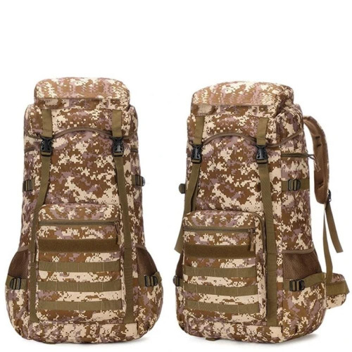 Waterproof Outdoor Camping 70L Military Backpack - Dessert