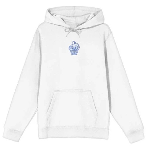 League Of Legends Arcane Caitlyn Adult White Long Sleeve Hooded Sweatshirt-3XL