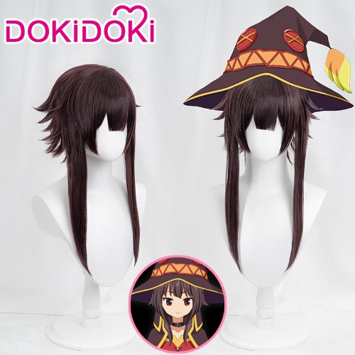 【Ready For Ship】DokiDoki Anime God's Blessing on this Wonderful World Cosplay Megumin Cosplay Wig Brown konosuba | Megumin