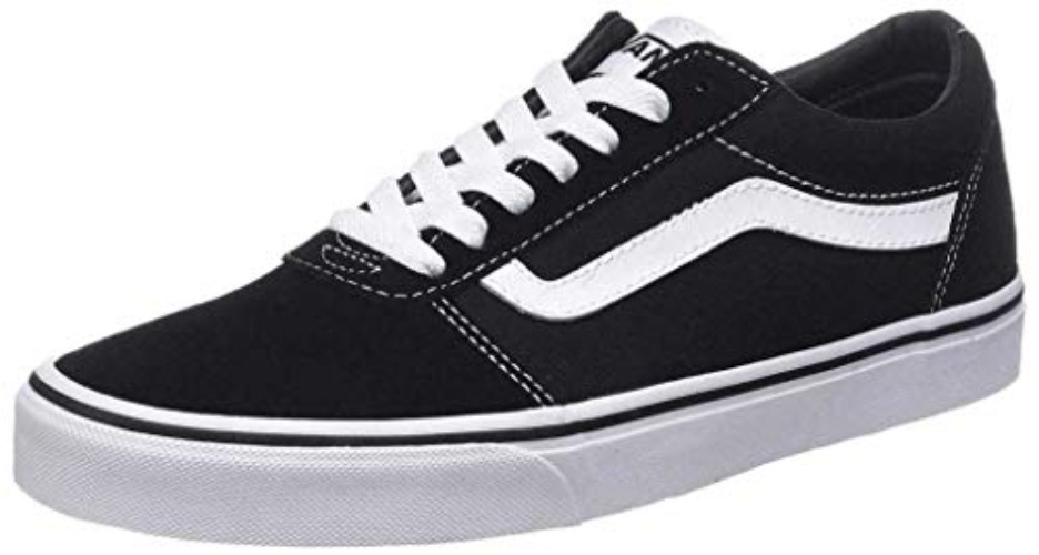Vans Men's Ward Suede/Canvas` Sneaker - 12 UK - Suede Canvas Black White