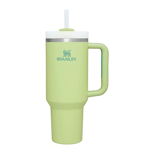 Stanley Quencher H2.0 FlowState Stainless Steel Vacuum Insulated Tumbler with Lid and Straw for Water, Iced Tea or Coffee - 40 oz - Citron