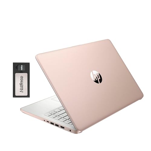 HP Stream 14" HD BrightView Laptop, Intel Celeron N4120, 16GB RAM, 288GB Storage (128GB Emmc+ 160GB Docking Station Set), Intel UHD Graphics, 720p Webcam, Wi-Fi, 1 Year Office 365, Win 11 S, Gold - 16GB RAM | 256GB Storage - Gold