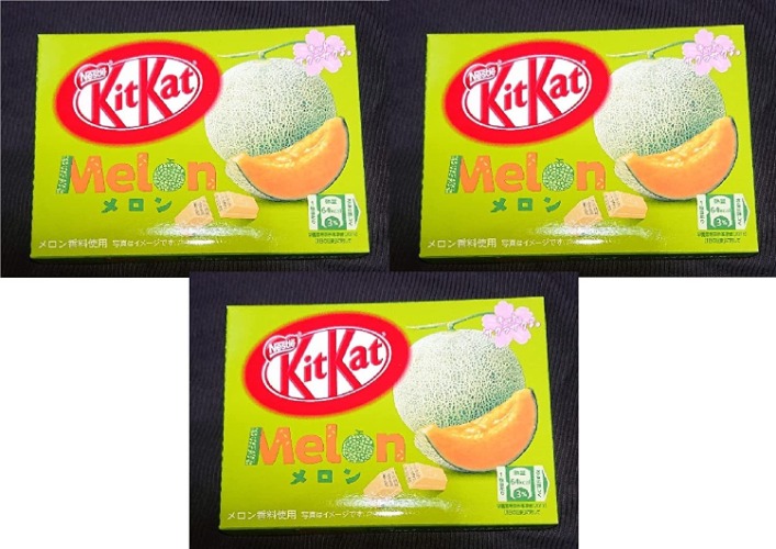 2023 Winter Nestle Japan Kitkat Melon Japanese Chocolate 3 minibars x 3packs Made in Japan