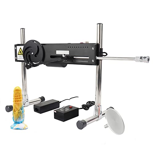 Fredorch Automatische Sexmaschine mit Silikon Dildo,Stark Stoßfunktion Liebesmaschine für die Frau Männer und Paare - Schwartz - 120w Sexmaschine