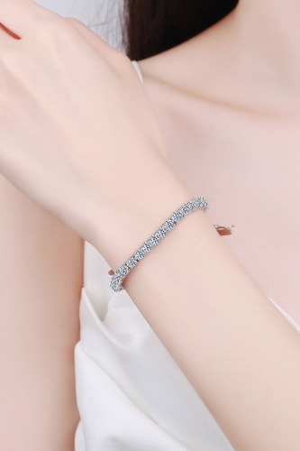 Moissanite Bracelet - Silver / One Size