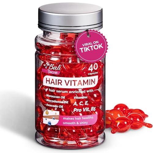 HUSSELL Bali Secret Hair Treatment Serum - no Rinse with Argan Macadamia & Avocado Oils - Vitamins A, E, Pro B5 - Conditioner for Women & Men