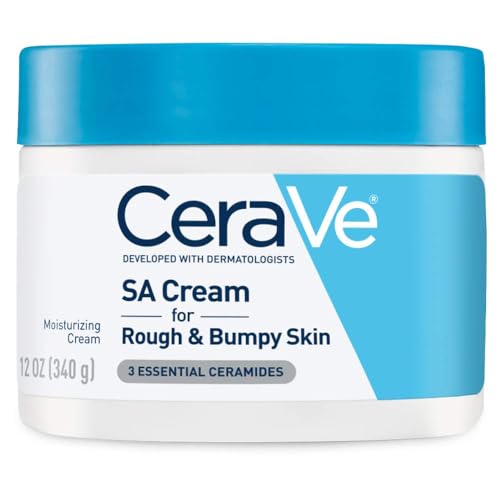 CeraVe Moisturizing Cream with Salicylic Acid | Exfoliating Body Cream with Lactic Acid, Hyaluronic Acid, Niacinamide, and Ceramides | Fragrance Free & Allergy Tested | 12 Ounce - Fragrance Free - 12 Ounce (Pack of 1)