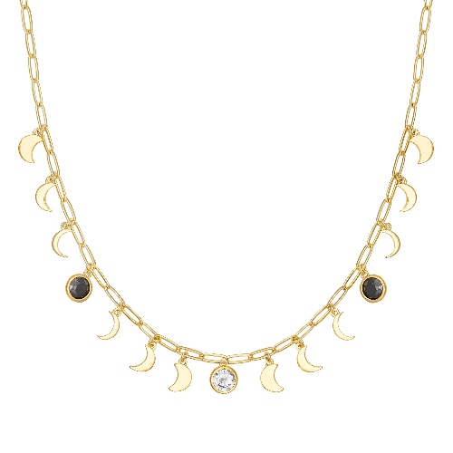 Moon Phase Necklace | 18K Gold Plated