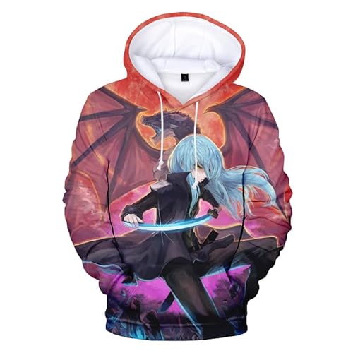 Anime Japanese Anime Time I Got Reincarnated As A Slime Rimuru Tempest 3D Printed Hoodies - Large - 9