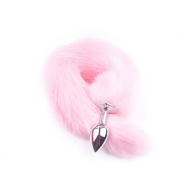Furry Fox Tail (15 Color Choices!) | Light Pink