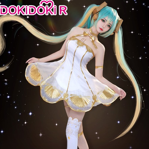 DokiDoki-R VOCALOID Hatsune Miku Cosplay Symphony 5th Anniversary Costume | XL