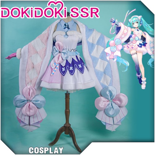 DokiDoki-SSR VOCALOID Hatsune Miku Cosplay  MAGICAL MIRAI Women Cute Costume | XL-PRESALE