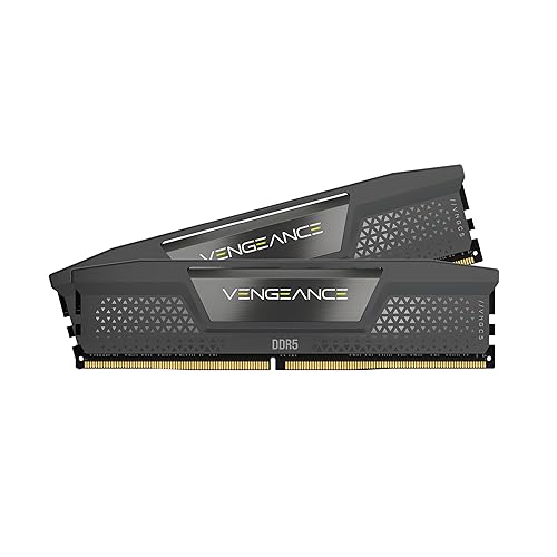CORSAIR Vengeance DDR5 RAM 96GB (2x48GB) 6000MHz CL30 AMD Expo Intel XMP iCUE-Kompatibler Computerspeicher – Grau (CMK96GX5M2B6000Z30) - 96GB (2 x 48GB)