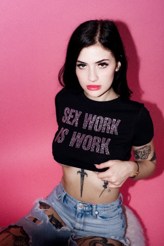 Sex work is work crop top | Small