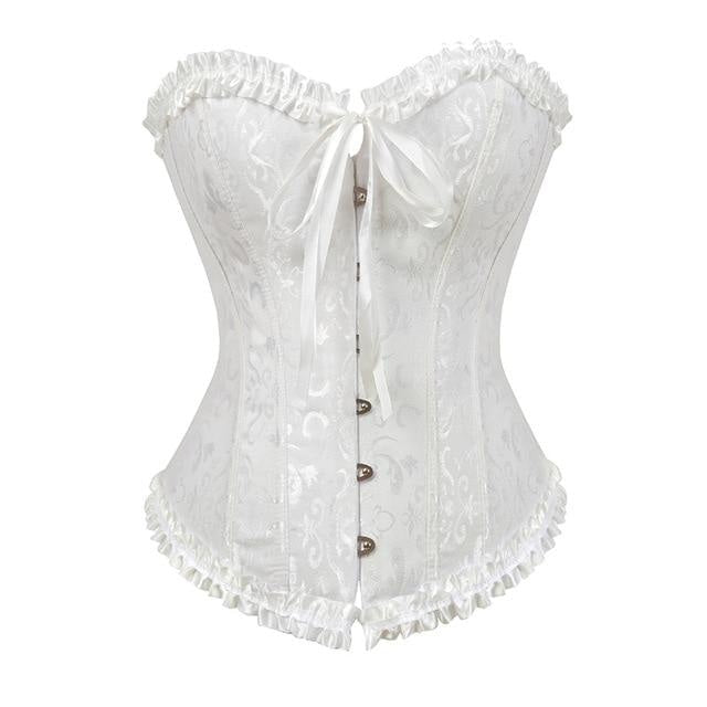 Lady In Lace Genuine Corsets - White / S