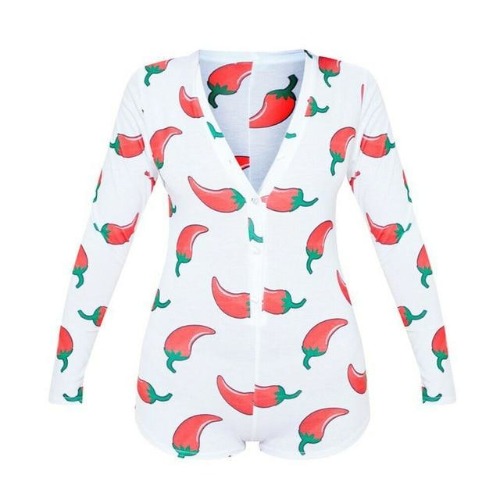 Peachy Babe Onesie - Pepper / S