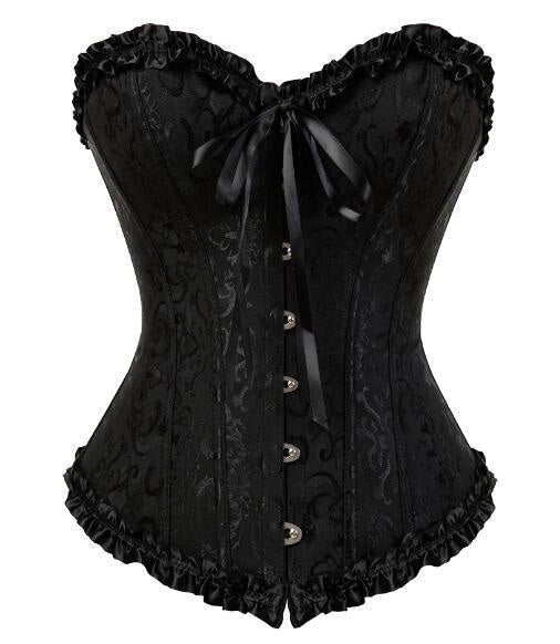 Lady In Lace Genuine Corsets - Black / S