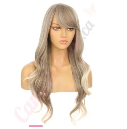 Dark Blonde Wig With Bangs