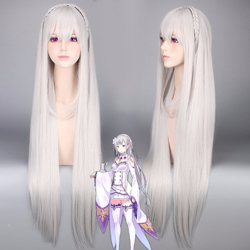 Re:Zero Emilia Cosplay Wig