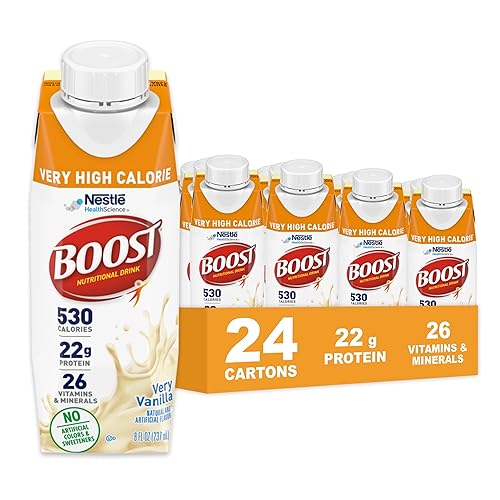 Boost Very High Calorie Vanilla Nutritional Drink (Pack of 24)