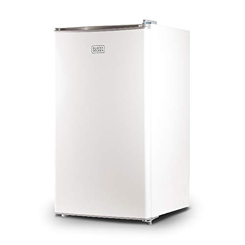 BLACK+DECKER BCRK32W Compact Refrigerator Energy Star Single Door Mini Fridge with Freezer, 3.2 Cubic Ft., White - 3.2 cf.ft - White