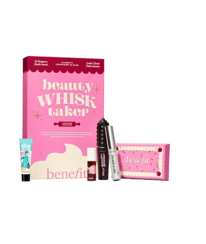 BENEFIT COSMETICS | Beauty Whisk Taker - χριστουγεννιάτικο σετ μακιγιαζ, μάσκαρα, μπρόνζερ, ρουζ