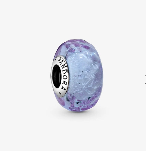 Κυματιστό σύμβολο με μοβ γυαλί Murano