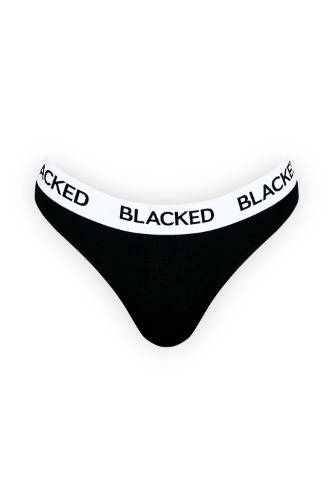 Blacked Thong Panty | SM / Black
