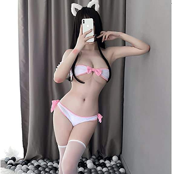 Passion Perspective Seduction: Erotic Lingerie Suit - S / White