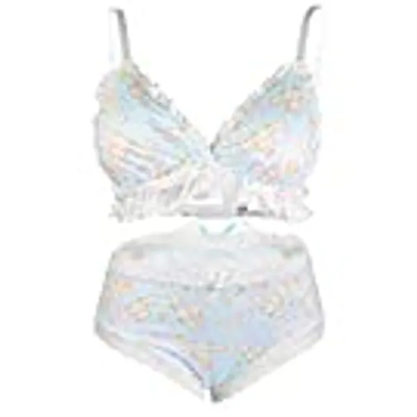 paloli Women Cute Lingerie Set Sweet Strawberry Bikini Wirless Bra and Panty - 100% Cotton…