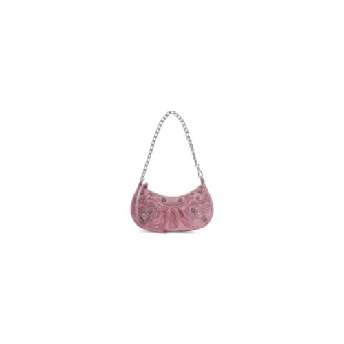 le cagole mini bag with chain and rhinestones