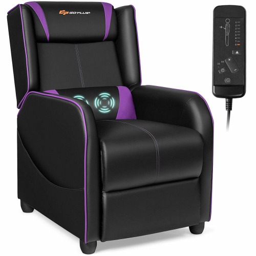Gaming Racing Massage Sofa - Purple