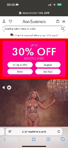 £70 to spend at Ann Summers 