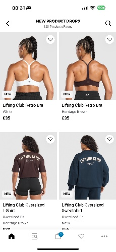 £60 to spend at Gymshark