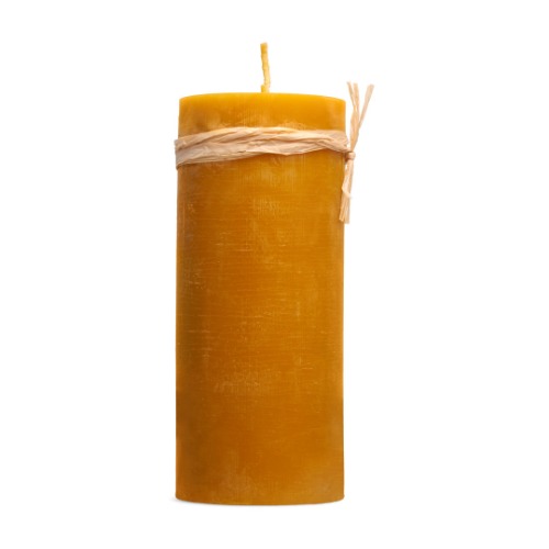 Chandelle en cire d'abeille - Pilier | 8 po