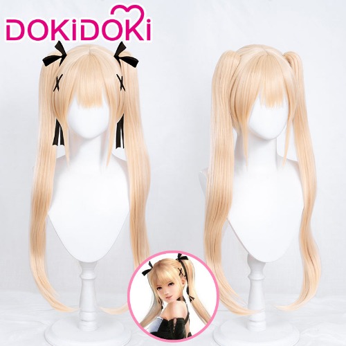 DokiDoki Game Dead or Alive Cosplay Marie Rose Wig Long Straight Blonde | Marie Rose-PRESALE