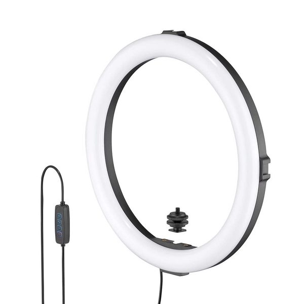 JOBY Beamo Ring Light 12" - Large LED Selfie Ring Light for Phones or Cameras with 3 Light Modes & 10 Brightness Levels, mobile, video, vlogging, live stream, work from home, beauty, makeup, FaceTime