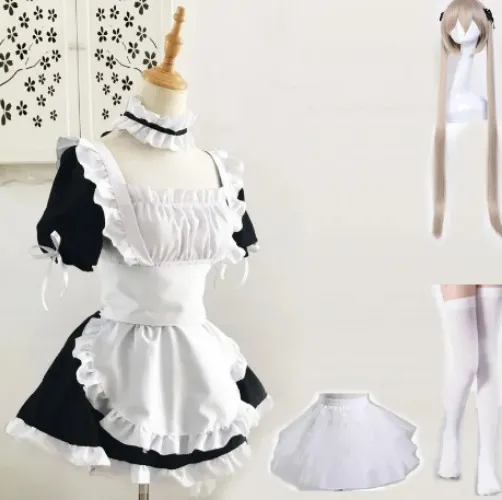 Anime Maid Dress Black