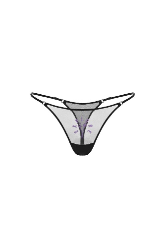 Shrooms Thong - EU S / US 4 / Black