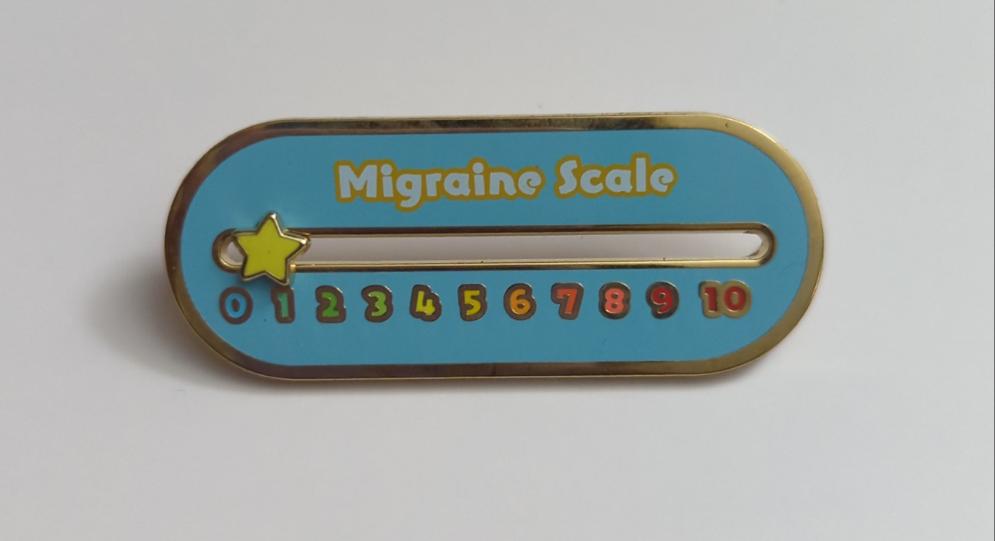 Sliding Migraine Scale Pin - In Stock