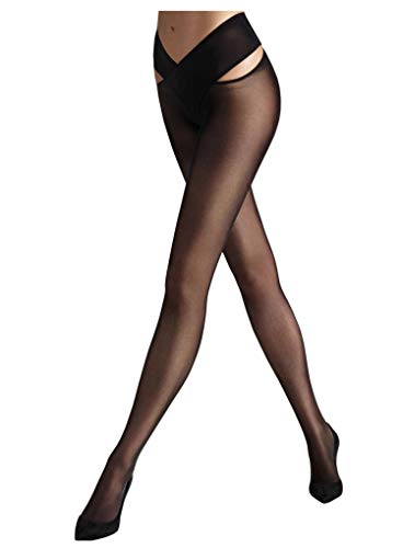 Wolford Individual 12 Stay Hip Strumpfhose - S - Schwarz
