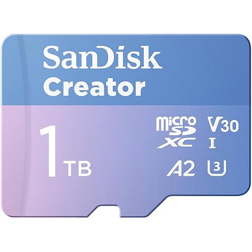 1TB SanDisk Creator microSD UHS-I Card with SD Adapter