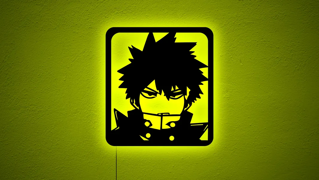 Anime Led Wandschild