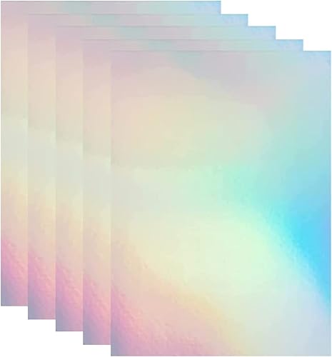 20 Blatt A4 (210x297mm) Clear Holographische Aufkleber Papier Holographische Klare Vinyl Aufkleber Papier Selbstklebende Holographic Overlay - Clear Holo